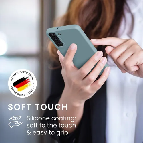 Miniatura 4 de kwmobile Funda compatible con Samsung Galaxy S22 Plus - Funda de Teléfono de Silicona TPU con acabado suave - Piedra antigua