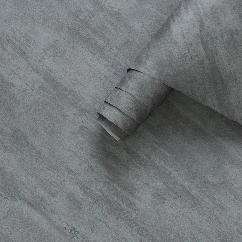 3yecao Papel de contacto de hormigón gris grueso de 16"×118" pulgadas para encimeras Papel tapiz de hormigón gris 3D despegar y pegar removible