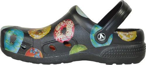 Miniatura 6 de VANGELO Zuecos profesionales antideslizantes para hombre, zapatos de trabajo para enfermera, zapatos de chef, zapatos de chef, color negro, blanco