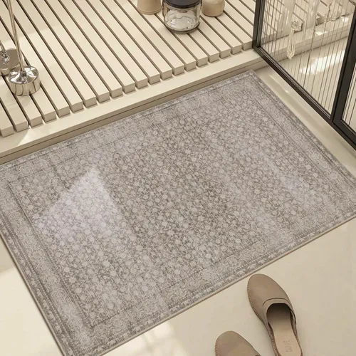Miniatura 2 de Rugxara Alfombra de entrada de 2 x 3, tapete para puerta de entrada interior, lavable, antideslizante, tapete pequeño para cocina y baño, ultra fino