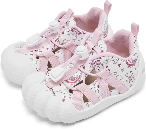 Miniatura 7 de Engtoy Zapatos de calcetín para bebés, zapatos para caminar para niños y niñas, zapatillas de cinco dedos cerrados, sin cordones