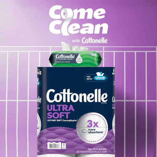 Miniatura 6 de Cottonelle FreshCare - Recambio de paños de limpieza desmontables de 168 unidades (paquete de 8), 10036000489856, 1