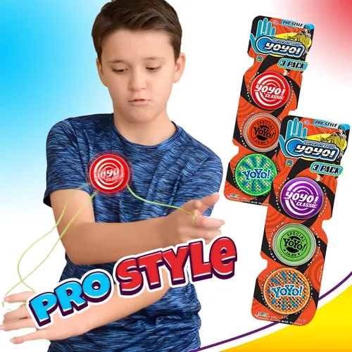 Miniatura 5 de JA-RU Yoyo - Paquete profesional de yoyos (1 paquete de 3) juguetes antiestrés divertidos de calidad para niños y adultos, relleno de relleno