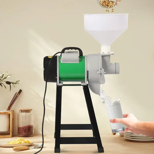Miniatura 4 de Molinillo eléctrico de grano de 2200 W, molinillo de maíz para alimentación húmeda, molino de harina, molinillo de cereales de grano, arroz, maíz