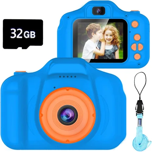 Miniatura 7 de Dylanto - Cámara de selfie infantil de video digital HD, el mejor regalo de cumpleaños para niñas de 3 a 9 años, juguete portátil para niñas de 3