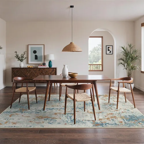 Miniatura 3 de BEIMO Alfombras de área de 6 x 9 pies para sala de estar, dormitorio, alfombra moderna y abstracta lavable a máquina, alfombra grande suave de pelo