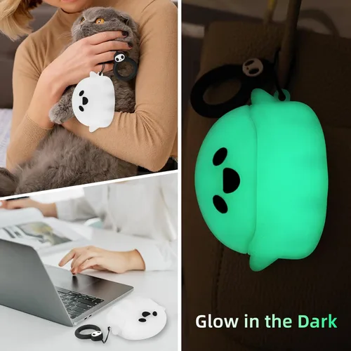 Miniatura 7 de Funda para AirPods Pro 3 2025, bonita y luminosa y divertida funda de fantasma 3D diseñada para Apple AirPods Pro de 3ª generación, funda