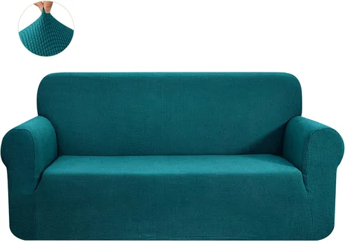 Miniatura 103 de CHUN YI - Funda elástica de 1 pieza para sillón grande, funda protectora suave de Jacquard con elastano, detalle de cuadros y parte inferior