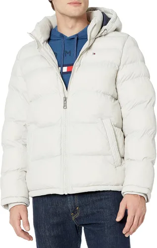 Tommy Hilfiger - Chaqueta acolchada con capucha de relleno alternativo para hombre (tallas estándar y para personas grandes y altas)