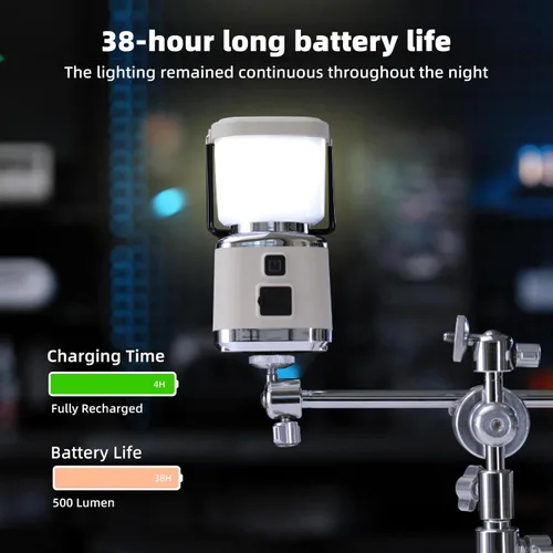 Miniatura 4 de Allspark Linterna LED recargable para campamento, 1000 lúmenes, 4 modos de luz, luces magnéticas para camping, linterna portátil brillante, luces
