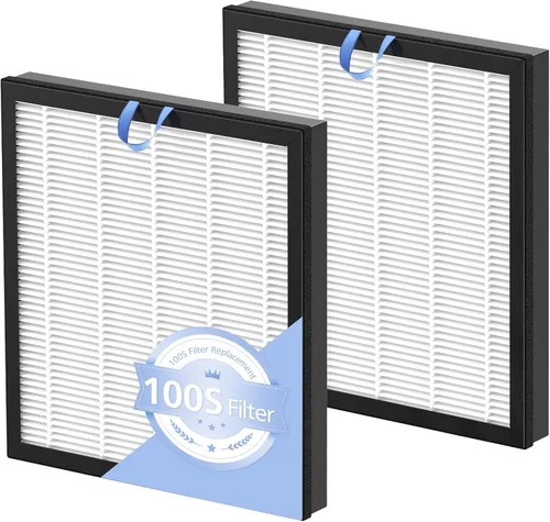 Paquete de 2 filtros de repuesto Vital 100S para purificador de aire LEVOIT Vital 100S, filtro 3 en 1 Vital 100s Hepa y filtros de carbón activado