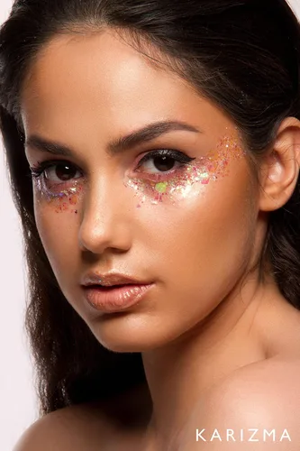 Miniatura 5 de KARIZMA Purpurina iridiscente. Cara gruesa, cabello, ojos y cuerpo de 1.06 oz para mujeres. Rave, accesorios para festivales, maquillaje cosmético.