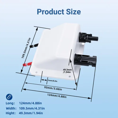 Miniatura 5 de Glándula de entrada de cable solar Slocable, carcasa de entrada de doble cable IP68 resistente a los rayos UV para proyecto solar en RV, barco
