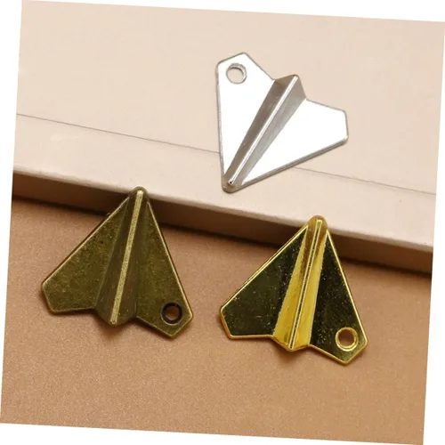 Miniatura 3 de EXCEART 100 piezas de medallón de oro colgante de aleación colgante colgante de joyería colgante colgante colgante DIY colgantes colgantes vintage