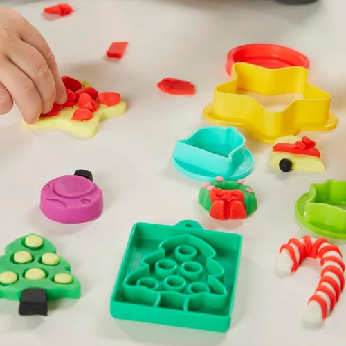 Miniatura 14 de Play-Doh - Set de herramientas navideñas, 43 accesorios y 10 colores de compuesto para modelar, regalos para rellenar calcetines de Navidad
