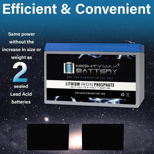 Miniatura 6 de Mighty Max Battery Batería de repuesto de litio de 12V 7AH compatible con Power Patrol SLA1079, SLA1270-2