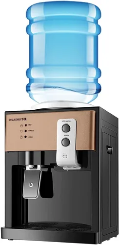 Dispensador de enfriador de agua de carga superior – Dispensador eléctrico de escritorio caliente y frío, 3 ajustes de temperatura agua hirviendo,