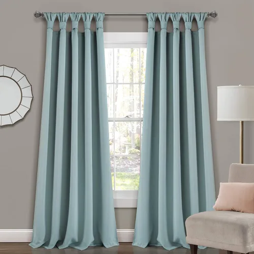 Miniatura 21 de EcoDrapes Paneles de cortina macizos con pestañas trenzadas para casa de lujo (rosa bebé, 52 pulgadas de ancho por 63 pulgadas de largo, 1 panel)