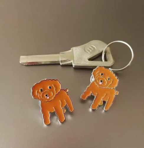 Miniatura 35 de Broche de perro carlino encantador para mascotas, broche de ramillete de metal, placa de identificación para perro, regalo de cumpleaños de Navidad