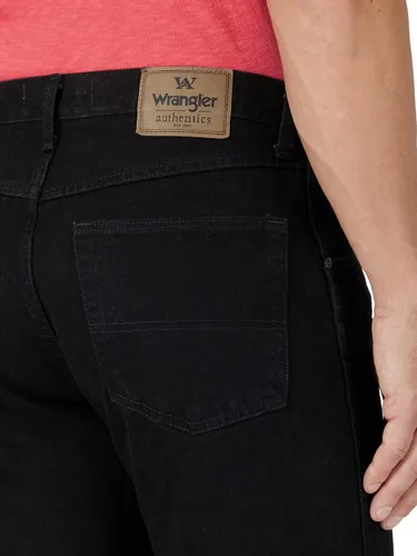 Miniatura 5 de Wrangler Authentics - Pantalones de mezclilla clásicos de 5 bolsillos, ajuste regular, para hombre de algodón