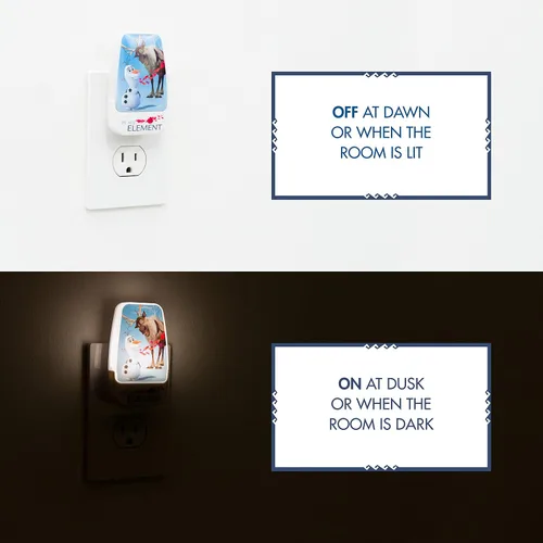 Miniatura 5 de Projectables Disney Frozen 2 LED Night Light + Projectables Frozen 2 luz nocturna, edición de coleccionista, enchufe del atardecer al amanecer