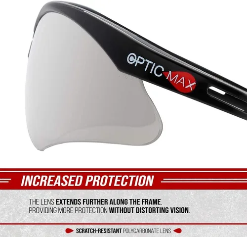 Miniatura 4 de Glove Station Optic Max Safety Glasses for Men & Women, Scratch-Resistant Eye Protection for, Hunting & Construction Plateado (Silver Mirrored)