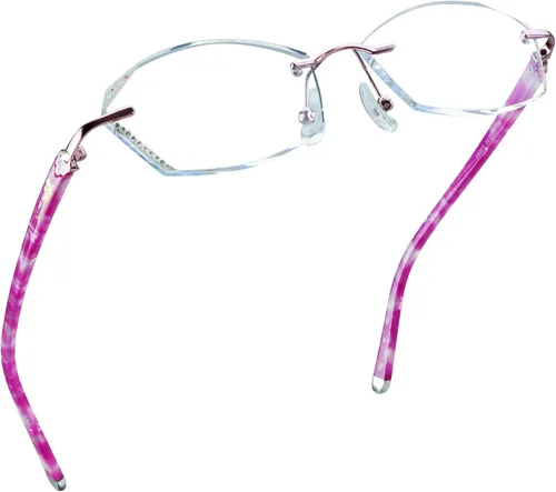 Miniatura 8 de LifeArt Lentes de lectura con bloqueo de luz azul sin montura con lente personalizada que reducen la fatiga ocular con diamantes elegantes