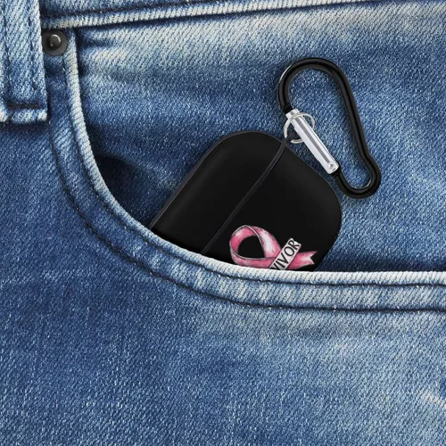 Miniatura 8 de Breast Cancer Survivor Hard Case Compatible with AirPods Pro 2nd / 1st Generation Cover with Keychain