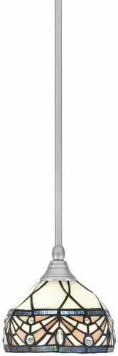 Miniatura 256 de Toltec Lighting Tallo Colgado Mini colgante, acabado de cobre negro, 3.5" cuadrado humo burbuja vidrio