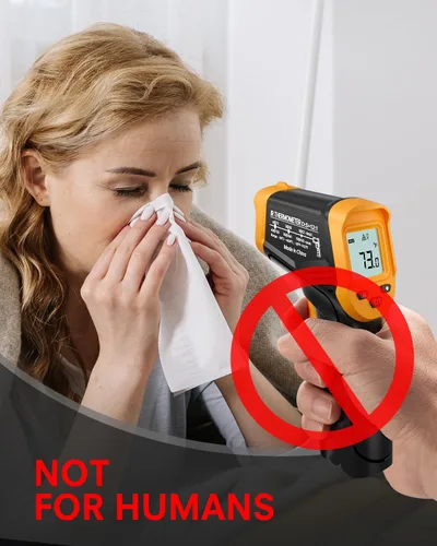 Miniatura 7 de Eventek Pistola Termómetro Infrarrojo, Termómetro Láser de -58 °F a 1112 °F, Pistola de Temperatura IR para Cocinar, Accesorios para Horno de Pizza