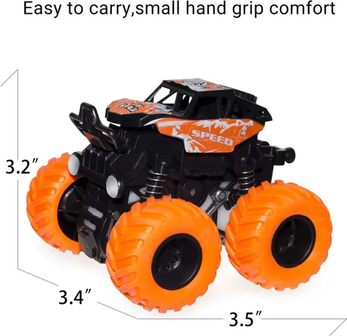 Miniatura 8 de LONANDY Monster Truck Juguetes para niños de 4 a 7 años – Juguetes de coche de fricción para niños pequeños de 3, 4, 5, 6 años, auto de juguete Push
