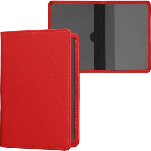 Miniatura 10 de kwmobile - Soporte para documentos del automóvil y tarjetas para documentos de vehículos y tarjetas, cuero sintético, color negro Menta