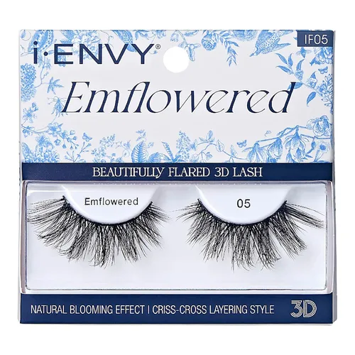 Miniatura 8 de iEnvy - Pestañas postizas 3D con efecto floreciente, naturales, acampanadas (01)