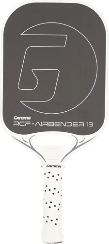 Miniatura 9 de GAMMA RCF Airbender - Paleta de pickleball, fibra de carbono cruda, sistema de peso de mango personalizable y garganta abierta aerodinámica