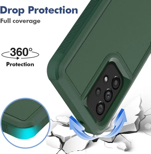 Miniatura 116 de Jeylly Compatible con Samsung Galaxy A22 5G Funda, Funda Samsung A22 5G con 2pcs protectores de pantalla de vidrio templado