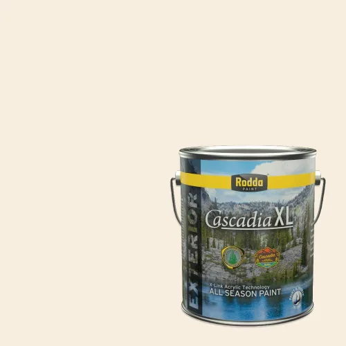 Miniatura 159 de Rodda Paint CASCADIA XL - Pintura e imprimación satinada para exteriores en uno, cuarto de galón, color blanco