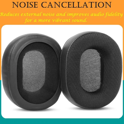 Miniatura 6 de TT-BH047 - Almohadillas de repuesto compatibles con Taotronics SoundSurge 47/TT-BH047, almohadillas de tela para auriculares, color negro