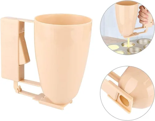 Miniatura 5 de Tnfeeon Herramienta dispensadora, dispensador de masa para el hogar, magdalena, panqueque, plástico para el hogar