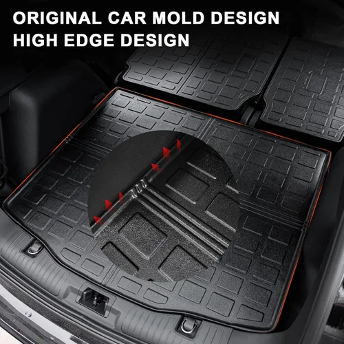 Miniatura 5 de Rongtaod Tapete de carga compatible con Ford Escape 2020-2024 2025, alfombrilla de carga, forro de carga, protector de asiento trasero, accesorios