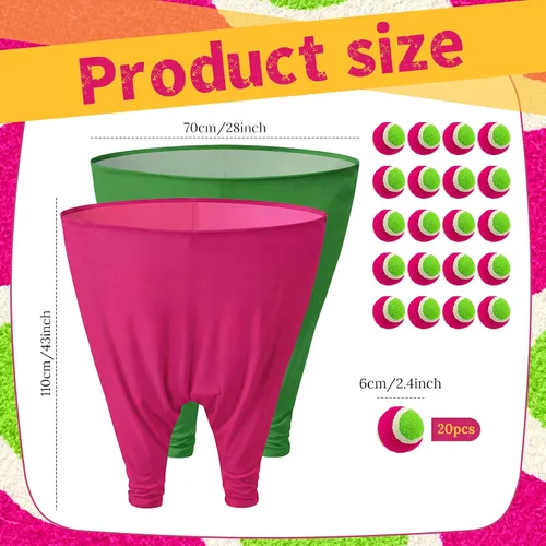 Miniatura 2 de Hollowfly Juego de pantalones de abuelita de primavera y Pascua, juego de pelota para lanzar y atrapar al aire libre para adultos, fiesta gigante