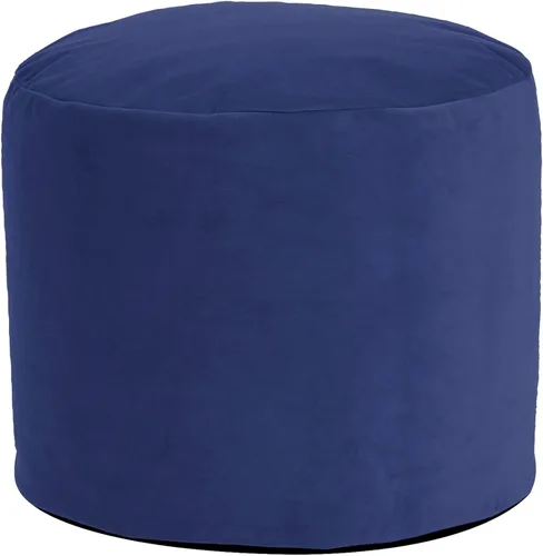 Howard Elliott Collection Reposapiés otomano redondo alto con funda, taburete redondo relleno para pies, asiento suave y esponjoso para sala de