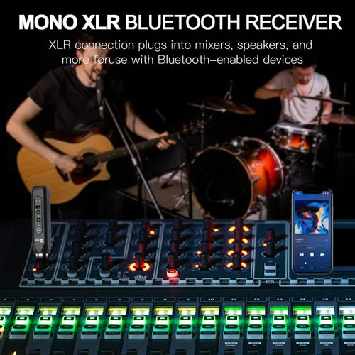 Miniatura 4 de Xvive P3D Bluetooth XLR receptor par para mezclador de audio, PA activo, sistemas DJ