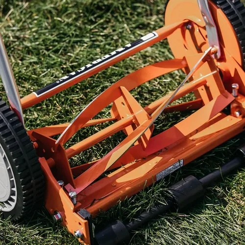 Miniatura 4 de American Lawn Mower Company 1204-14 Cortacésped de carrete de empuje de 4 hojas de 14 pulgadas, color rojo