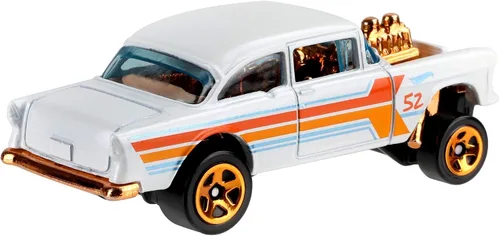 Miniatura 4 de Hot Wheels 2020 Pearl and Chrome 4/6 - Chevy Bel Air Gasser '55 (blanco)