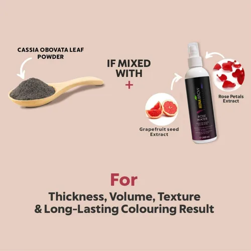 Miniatura 8 de MINA iBrow Kit de Color de Henna Profesional para Cabello con Paquete Combinado de Pincel Cubre Cabello Canoso - Dura hasta 6 semanas Sin