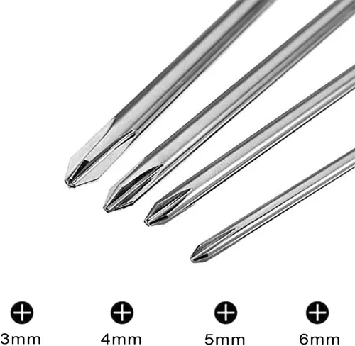 Miniatura 3 de Kit de herramientas para drones – Juego de 4 herramientas de acero Phillips de 3.0/4.0/5.0/0.236 in, mini herramientas de mano para modelo RC