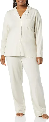 Miniatura 3 de Tienda Essentials Conjunto de pijama de manga larga modal de algodón para mujer (disponible en tallas grandes)