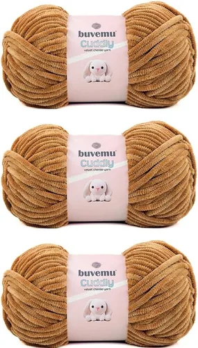 Miniatura 38 de Hilo de felpilla de terciopelo, súper suave y esponjoso, para tejer, hacer manualidades, color amigurumi, duradero para el desprendimiento, 3.53