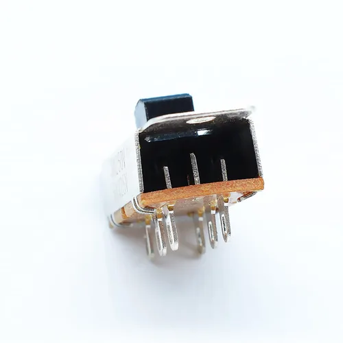 Miniatura 5 de 8 unids plata encendido/apagado/encendido 3 posiciones DPDT 2P3T PCB panel deslizante interruptor 6A/125V 3A/250V AC interruptor deslizante