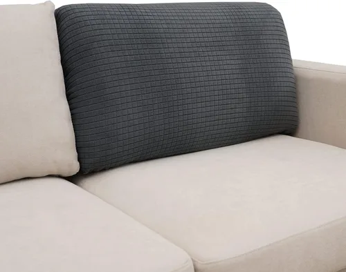 Miniatura 13 de Eismodra - Funda de sofá modular y en forma de L, funda para chaise longue, funda elástica mágica para sofá de 3 cojines en forma de L, funda